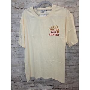 Wrenpies Mens T-Shirt Size XL Beige Sunset Unisex Shirt